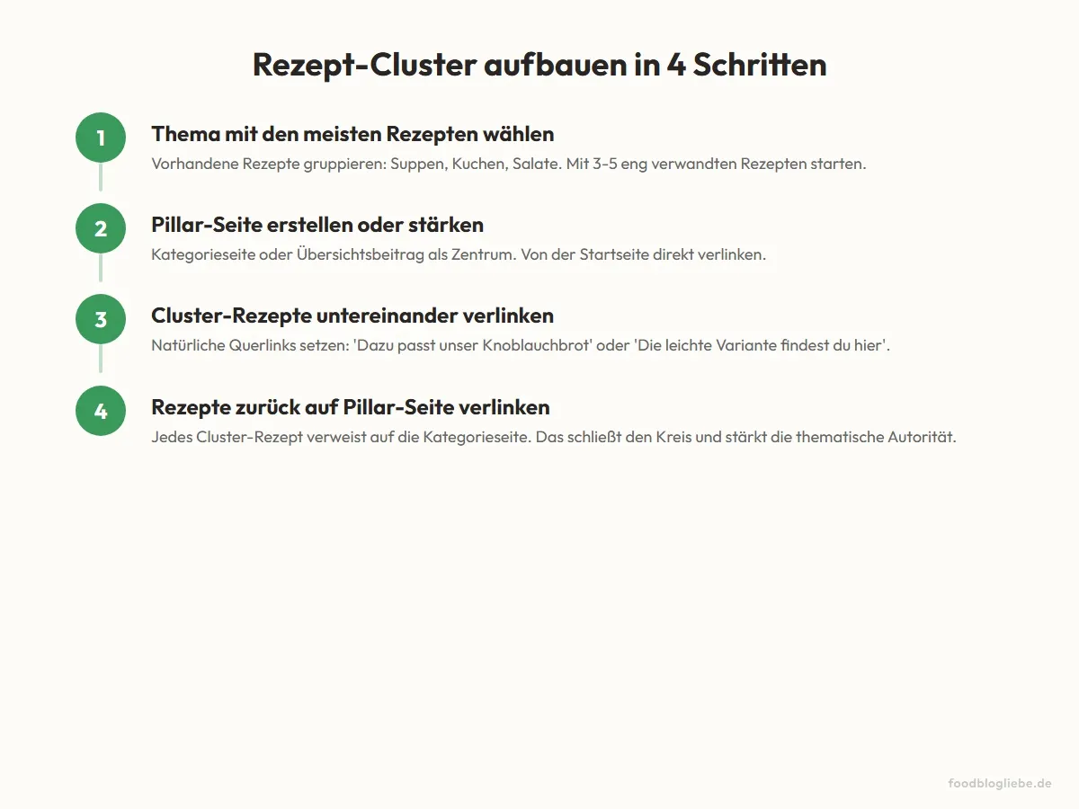 Rezept-Cluster aufbauen in 4 Schritten