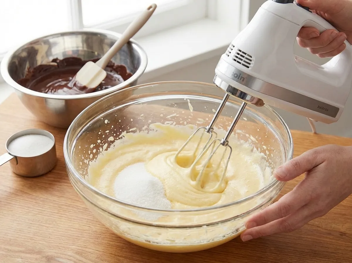 Schritt 2: Eier schaumig schlagen
