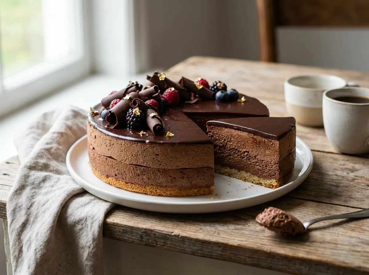 Schokoladen-Mousse-Torte
