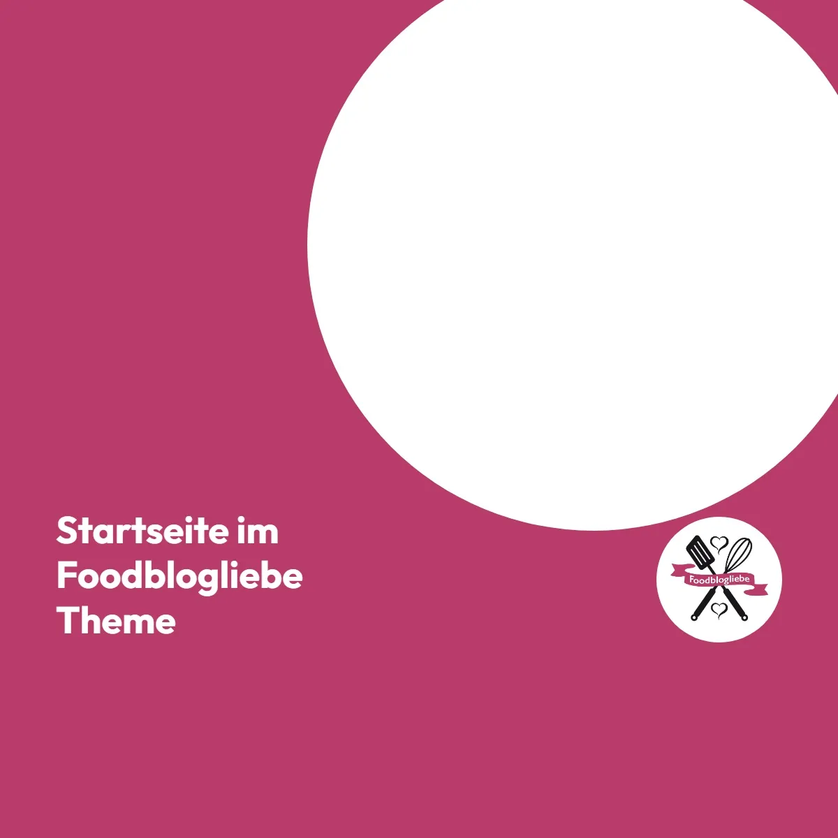 Startseite im Foodblogliebe Theme